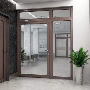 Алюминиевая дверь 1700×2200 мм. Алюминиевая дверь 1700×2200 мм.
